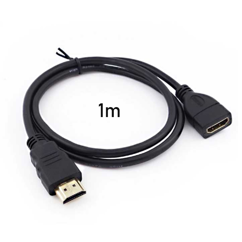 1Pcs HDMI Male And Female Extension Cable 1.4 Version High-definition Video Adapter Extension Prolongate Connector 0.5m/1m/2m/3m: Orange