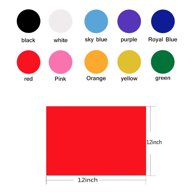 10/20Pcs Heat Transfer Vinyl Iron On Adhesive Film Sheets for DIY Clothes Shirts