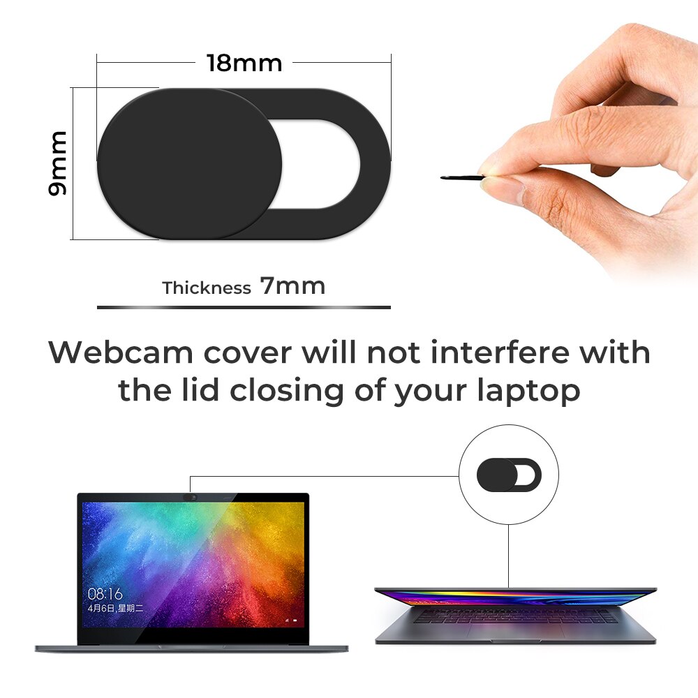 Webcam cubierta adhesivo Universal teléfono Antispy la cubierta de la cámara para portátiles PC Macbook lentes de cámara de obturación de privacidad de Slider cubre