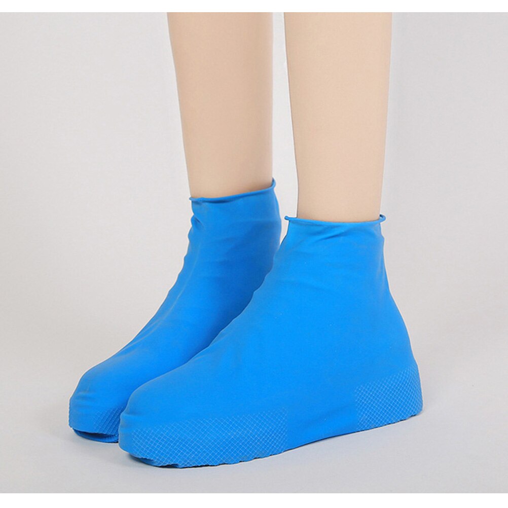 Cubrebotas de látex desechables, impermeables, antideslizantes, para lluvia, nieve