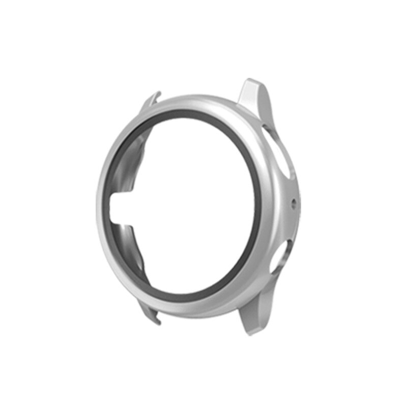 Voor samsung galaxy active 2 40mm 44mm hoesje met screenprotector ultra dunne hd gehard glazen cover active 2 bumper volledige dekking: Zilver / Actief 2 40mm