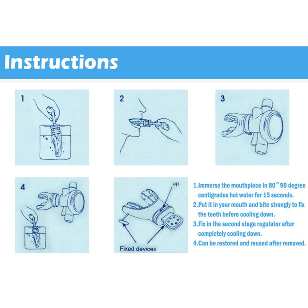 Embout thermoplastique fabriquable équipement de plongée en apnée régulateur de plongée sous-marine pour adulte régulateur plongée accessoires de surf