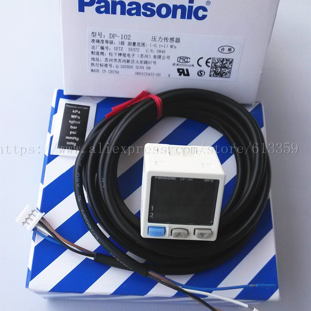 DP-102 NPN Digital Vacuum Positive Pressure Sensor Pressure Controller -0.1 ~ +1 MPa (-14.6 to +146.4 psi) 100% Original