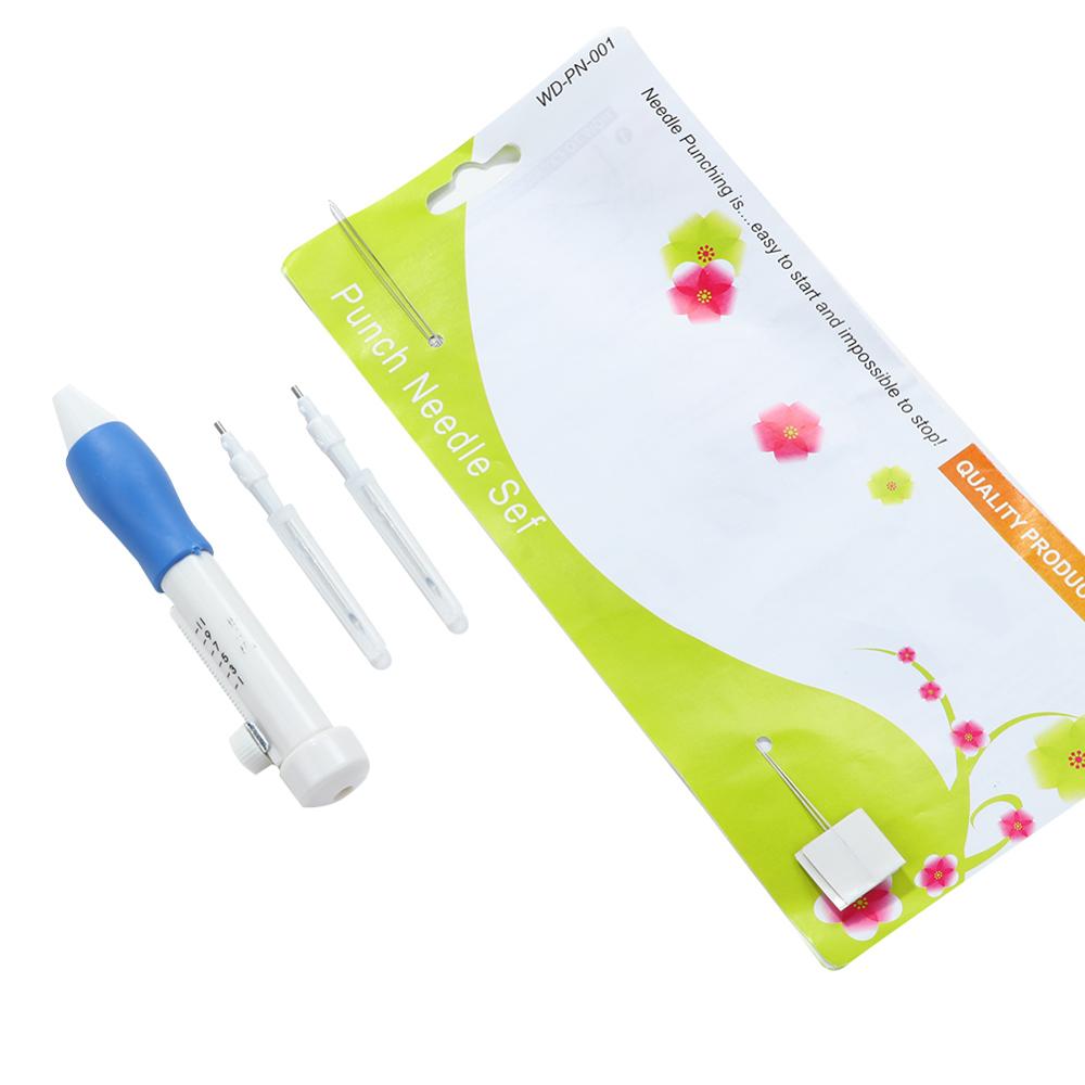 Practical ABS Plastic DIY Magic Embroidery Pen Set Needle knitting Needles Tool Fancy Interchangeable Punch needlework Stitc