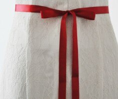 Strass parel bruidsriem handgemaakte bruidsriemen sjerp wit ivoor champagne lint voor dames avondjurk bruidssieraden: Rood