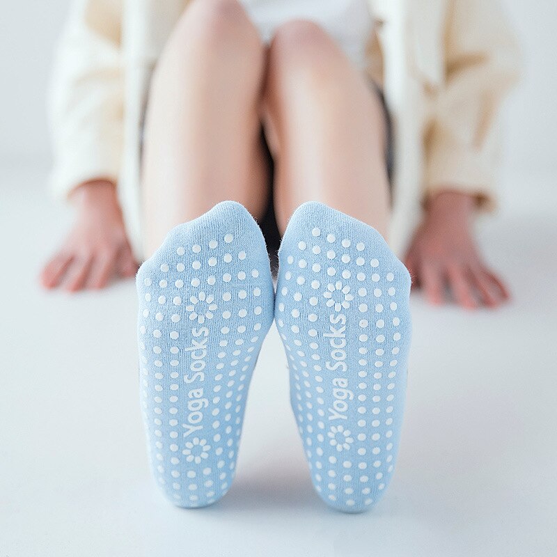 Reibungsarme yoga-socken für damen, atmungsaktive silikon-socken mit rutschfester oberfläche, pilates- und barre-socken, atmungsaktive sport- und tanzsocken