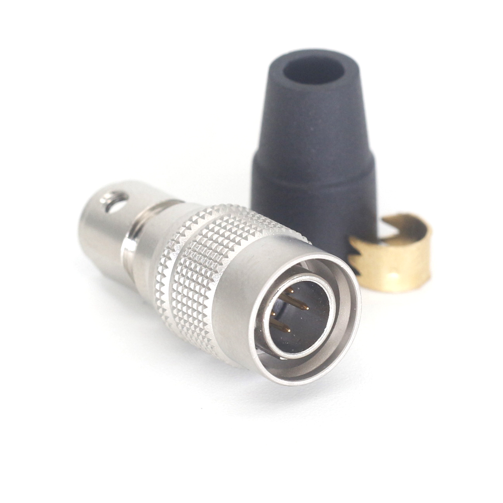 Connector 4 pin plug, HR10A-7P-4P, Red camera cable connector 4 pin plug, Automation equipment power connector plug