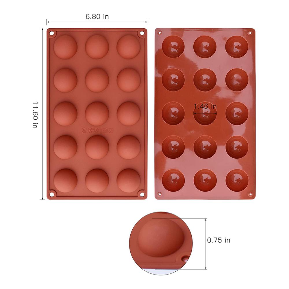 3D Ball Round Half Sphere Silicone Molds for DIY Baking Pudding Mousse Chocolate Cake Mold Kitchen Accessories Tools: 1