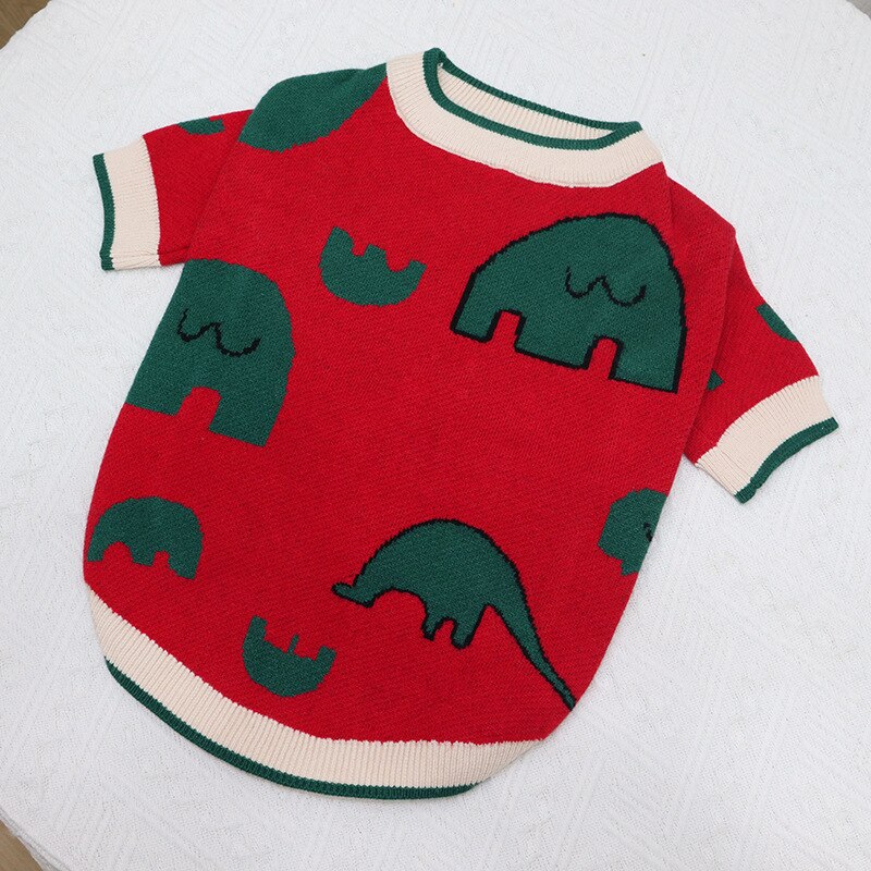 Pull bouledogue français, produit, automne et hiver, vêtements pour chiens, dessin animé, éléphant, corps court, gros chien: M