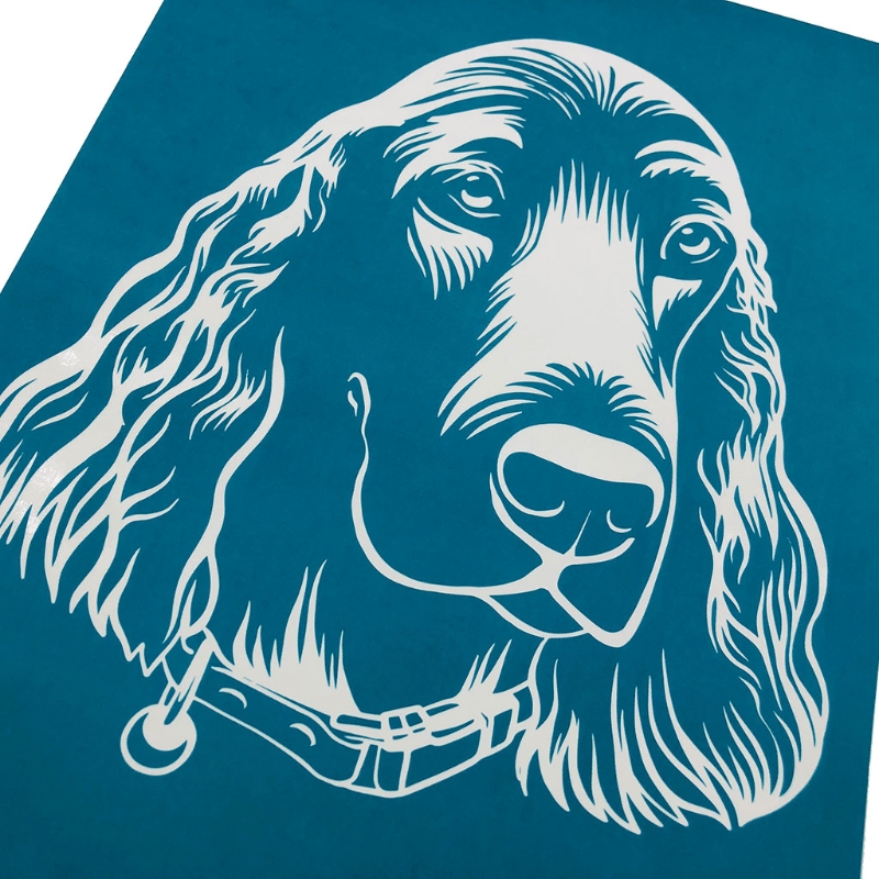 Springer Spaniel Self Adhesive Silk Screen Printing Stencil Mesh Transfers DIY