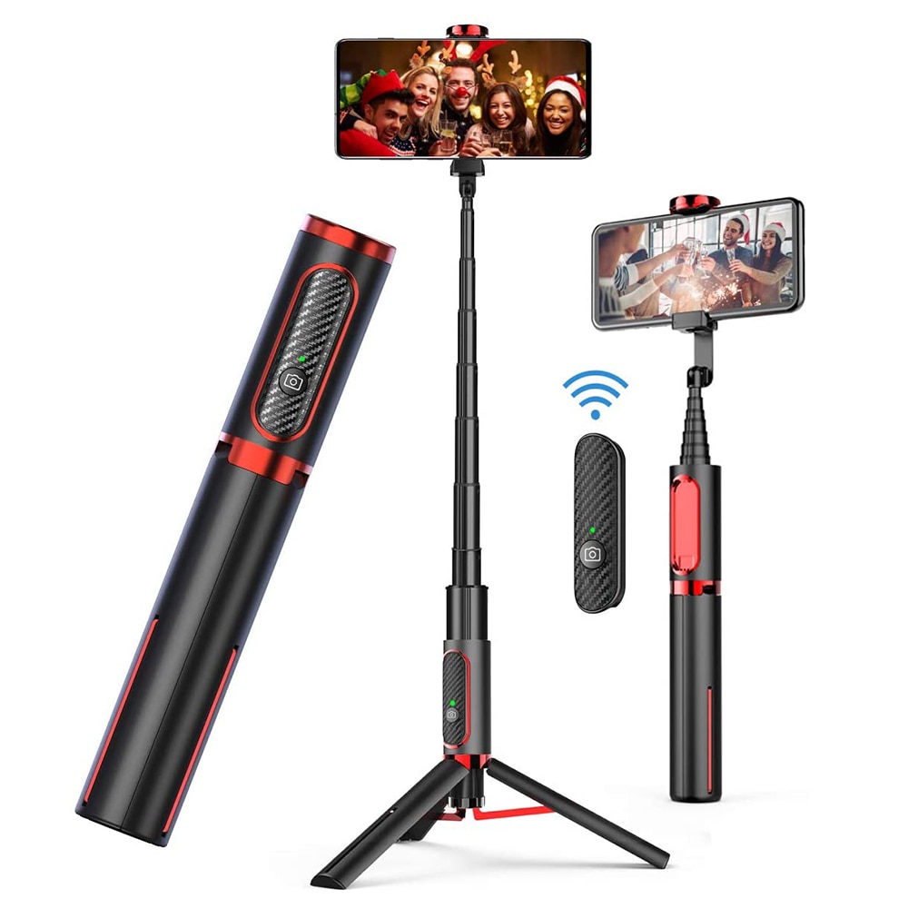 Selfie Stok, draadloze Bluetooth Draagbare & Lichtgewicht Statief Voor Iphone & Android Apparaten Monopod Opvouwbare Alle-In-een Stand