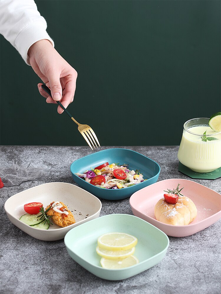 Dishes, Plastic Dining Table, Put Dishes, Bone Dishes, Spit Bone Dishes, Small Dishes, Trash Dishes