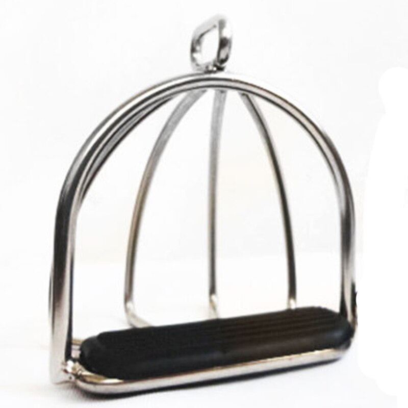 2 pz gabbia staffe per equitazione sella per cavalli in acciaio pedale per cavalli antiscivolo attrezzatura per la sicurezza equestre