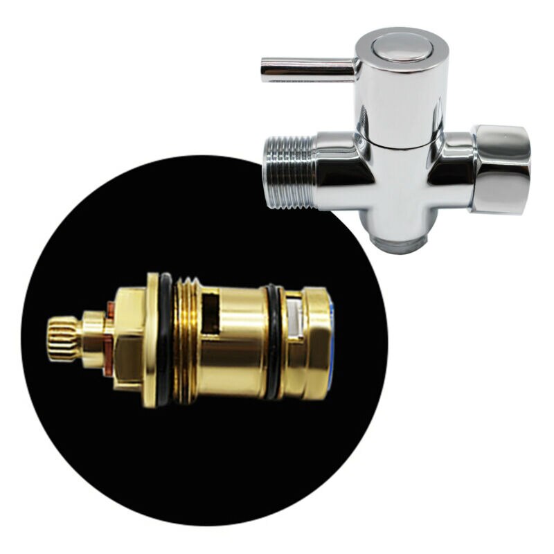 1/2inch Brass 3Ways Diverter Kitchen Sink Valve Bathroom Adapter Brass Faucet Splitter Sink Valves Water Tap Faucet Valve Divert