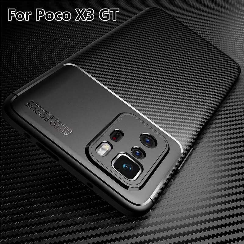For Cover Xiaomi Poco X3 GT Case For Poco X3 GT Capas Armor Silicone Rubber Shockproof Bumper Soft Cover For Poco X3 GT Fundas