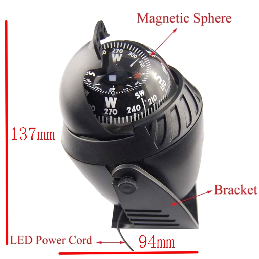 Big Sea Marine Pivoting Compass For Dashboard Dash Mount Boat Truck Car