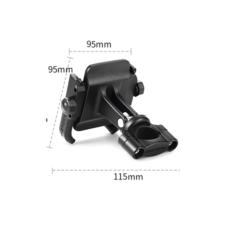 Car Styling MOTOWOLF Motorcycle Modified Phone Holder AL 360 Horizontal rotation Cool styling Fast