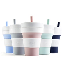 STOJO TASSE Klapp Silikon Tragbare Silikon kaffee tasse multi-funktion folding silica tasse Büro reise Wesentliche