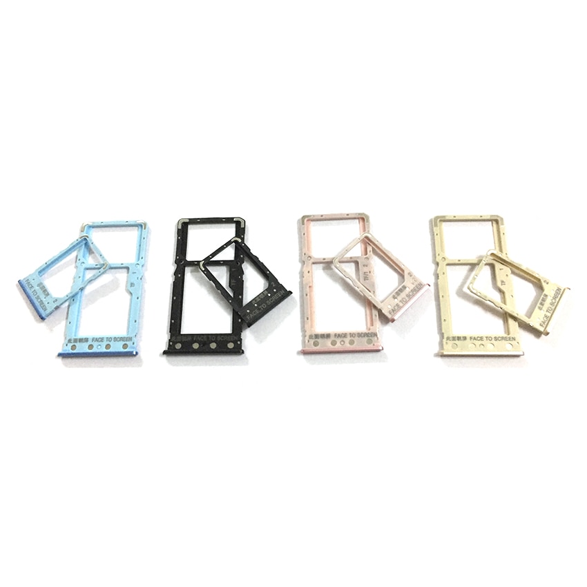 Sim Tray Holder For Xiaomi Redmi 6 6A Redmi6 SIM Card Tray Slot Holder Adapter Socket Repair Parts