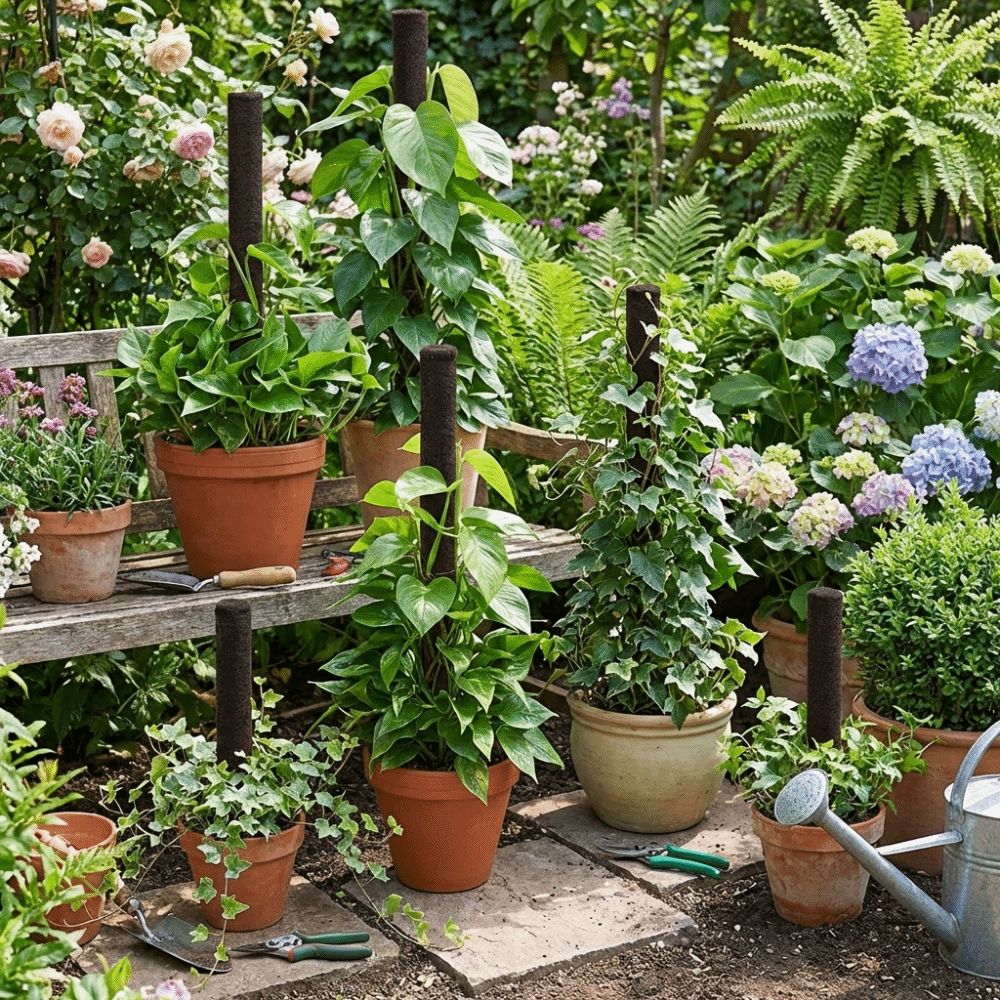 Plastic Climbing Plant Stand Ventilate Insect Proof Potted Plant Holder with Cover Top Seal Climbing Vine Pillar