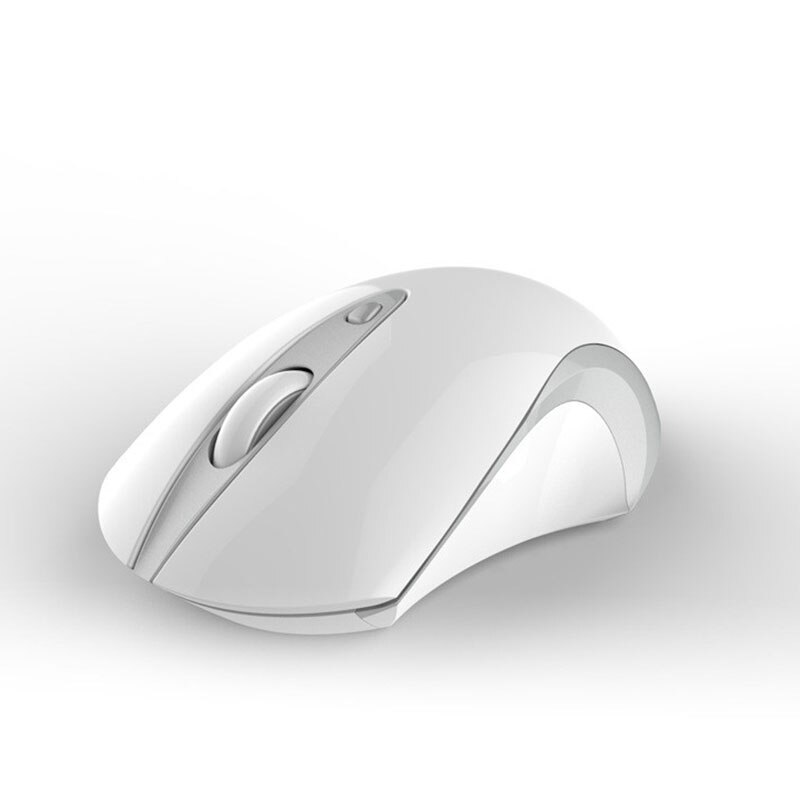 WINS XP/7/8/10 USB Silent Wireless mouse 1600 DPI Computer Mouse 2.4G Receiver Mouse For PC Laptop Desktop: White