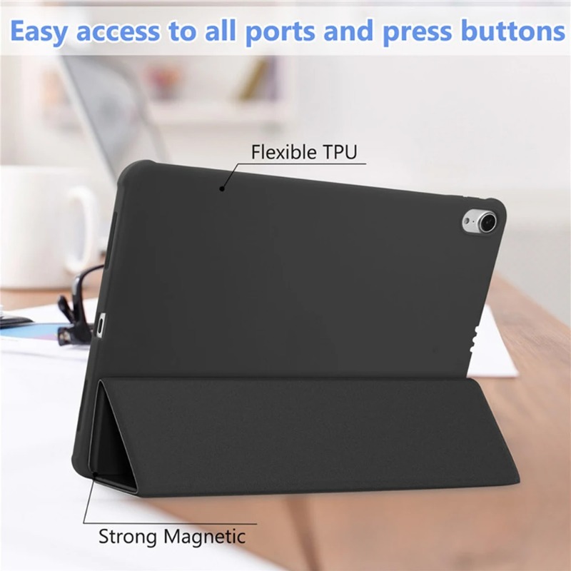 Funda Voor iPad Pro 11 inch Case 2024 Opvouwbare Stand Magnetische TPU Terug iPad A2837 A3006 Cover Slaap Wake Ondersteuning Opladen