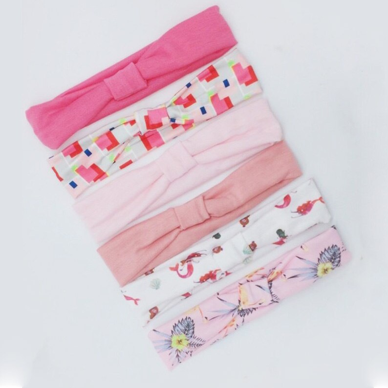 3 st /6 st bebis flickor pannband pilbåge blomma hårband tillbehör baby huvudbonad bomull huvudbonad barn flickor hårtillbehör set