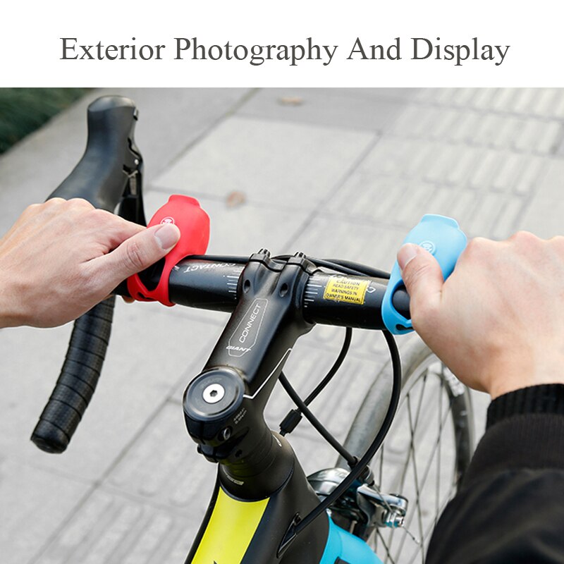 Altoparlante elettrico per campana da ciclismo 120 dB corno antipioggia MTB manubrio per bicicletta Gel di silice anello a conchiglia campana per bici accessori per biciclette