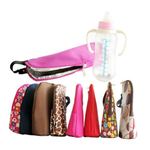 Calentadores de biberones térmicos bolso para mamá bolsa para colgar en el cochecito tela Multicolor película de aluminio portátil superventas