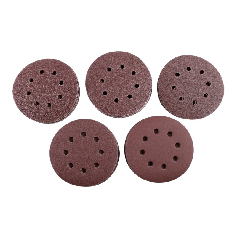 100 Pcs Sanding Discs Sandpaper Sanding Sheets 40 60 80 120 240 Grits Round Self-Adhesive Polishing Disc Sanding Disc