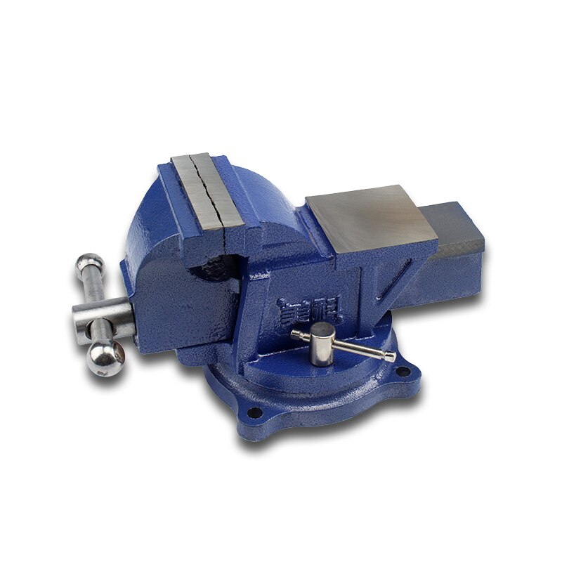 Sotrlo 4" Bench Vise Carst Iron Swival Table Vises for Multi-Purpose Heavy Duty with Square Working Area Clamp Tabletop Vise