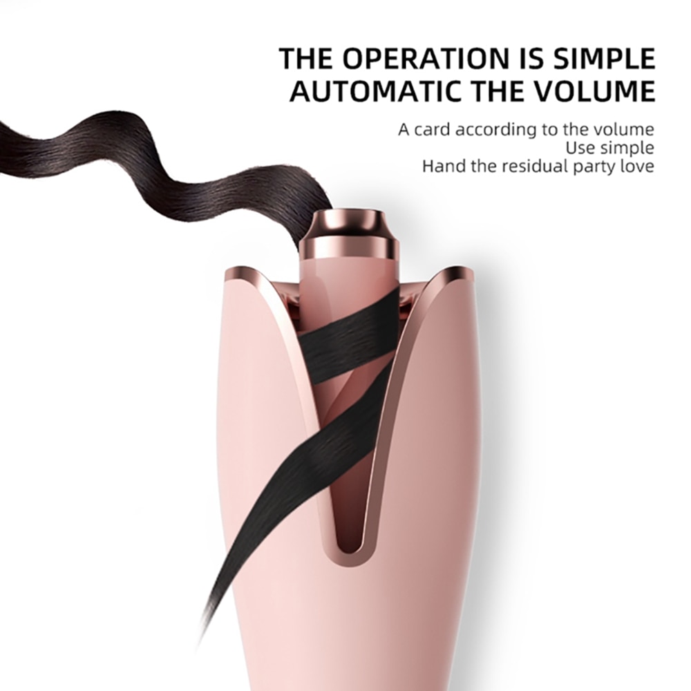 Electric Automatic Hair Curler Hair Curling Iron LCD Ceramic Rotating Hair Waver Magic Curling Wand Iron Salon Hair Styling Tool