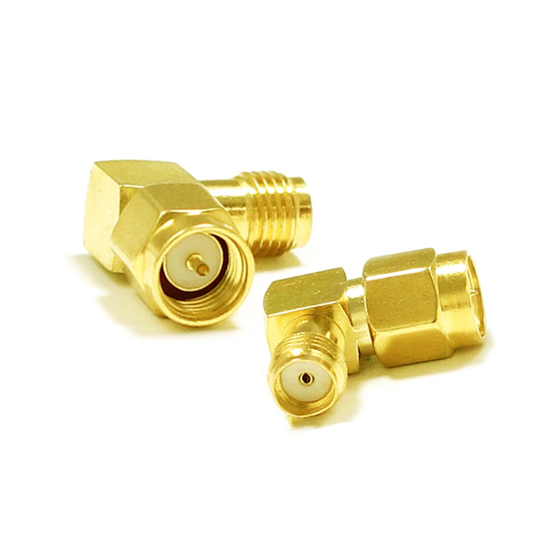 1pc sma macho plug para fêmea jack rf coaxial adaptador ângulo direito goldplated novo para wifi antena