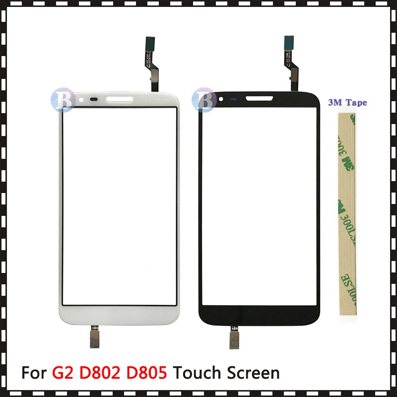 Vervanging 5.2 "Voor Lg G2 D802 D805 En G2 D800 D801 D803 Touch Screen Digitizer Sensor Buitenste glas Lens Panel