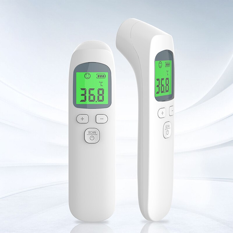 Non-contact Body Thermometer 3 Kleur Digitale Display Oorthermometer Snelle Maatregel ℉ ℃ Infrarood Voorhoofd Thermometer Durface Modus