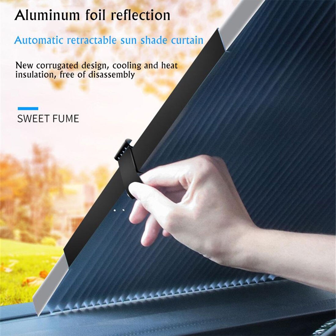46/65/70/80cm bil framruta solskydd bakrutan täcker infällbar solskydd upgarde uv skydd gardin för suv lastbil