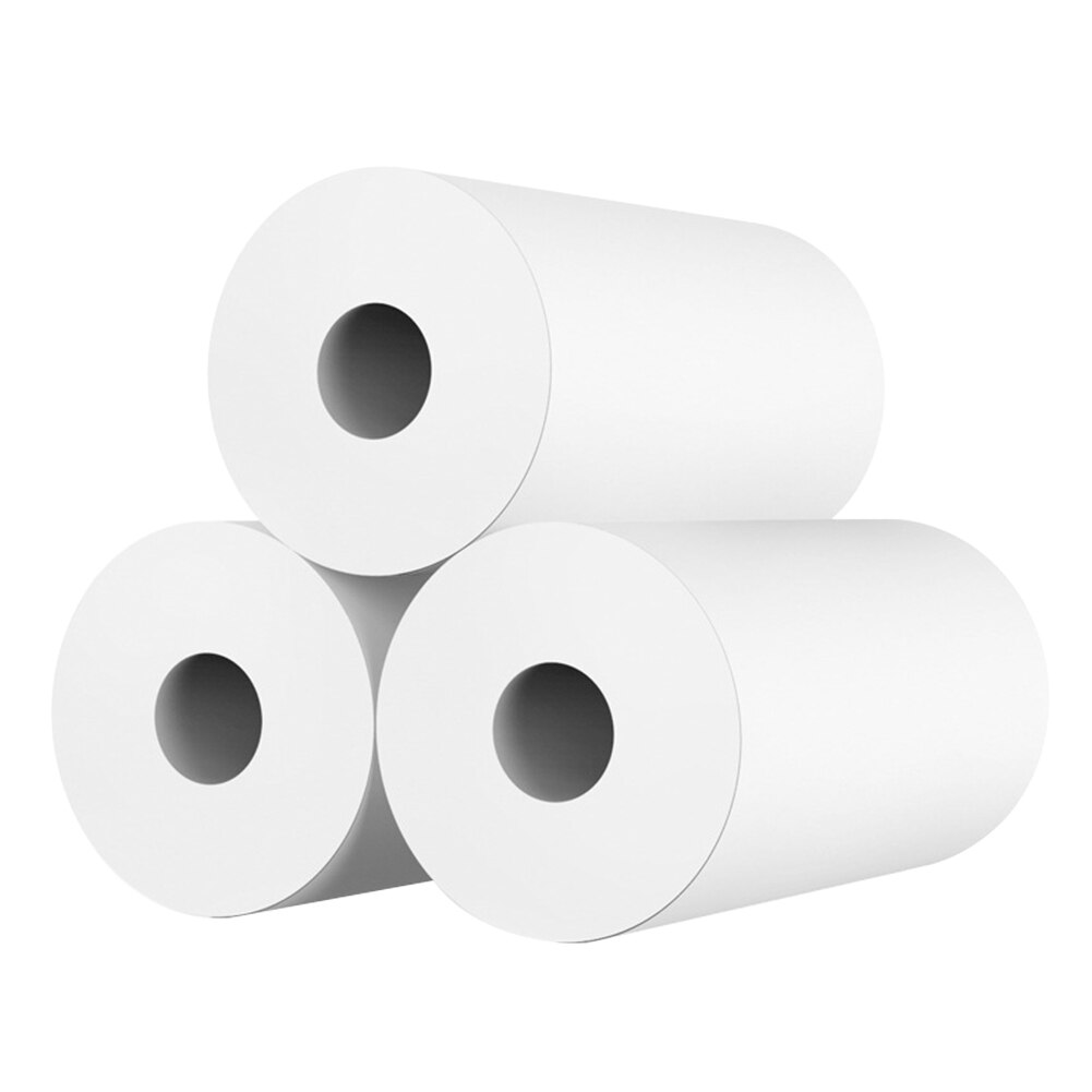 10rolls Wood Pulp Accessories Photo Instant Print Smooth Kids Camera Transfer Students Thermal Paper Portable White