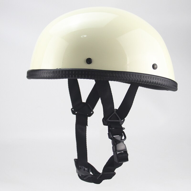 Vintage Half Face Motorcycle Helmet Retro German Kask Cafe Racer Scooter Cruiser Capacete approved,ABS