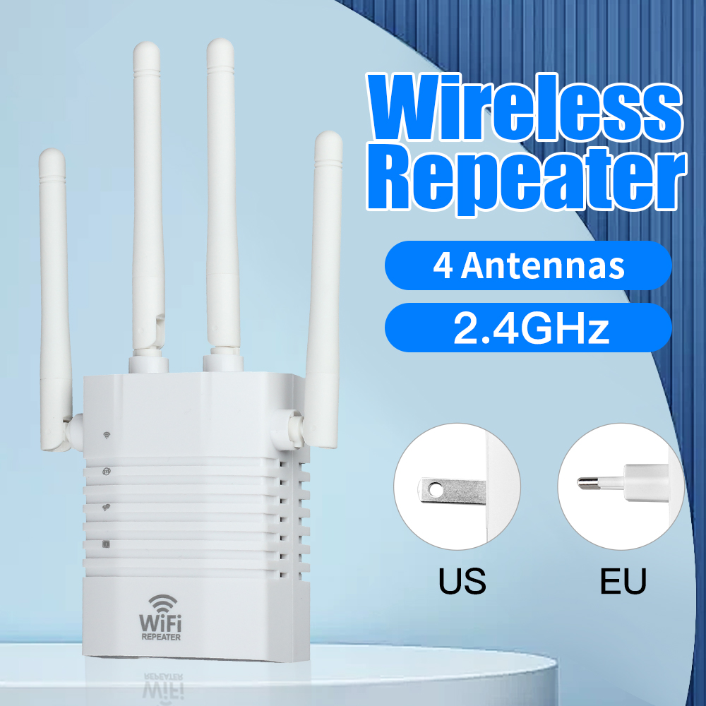 450 MBit/s WLAN-Repeater Wireless-Hochantennen-Netzwerkverstärker-Booster 2,4 GHz Signal abdeckung bereich WLAN-Repetidor