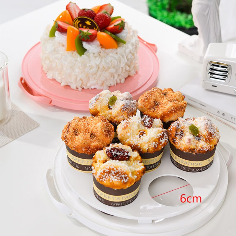 Portable Cake Storage Box Baking Packaging Box Birthday Cake Wedding Dessert Fruit Visible Storage Box Kitchen Baking Tools