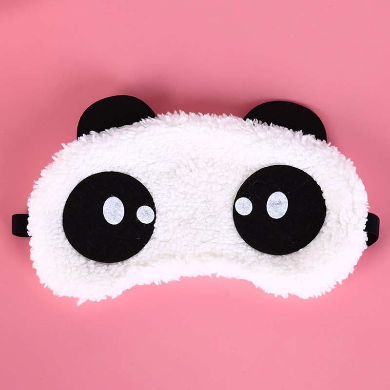 1PC Frauen Mädchen Schlaf Maske Rest Reise Entspannen Schlafen Hilfe Augenbinde Abdeckung Augenklappe Schlaf Maske fallen Schlaf Rest 3D Auge Maske: Panda2