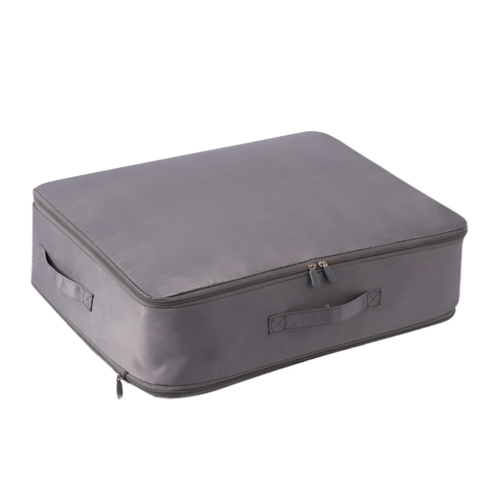 Quilt-opbergtas met grote capaciteit, stofdichte stapelbare organizerbox voor kleding, multifunctionele opbergzakken voor kast: XXL / Light Grey