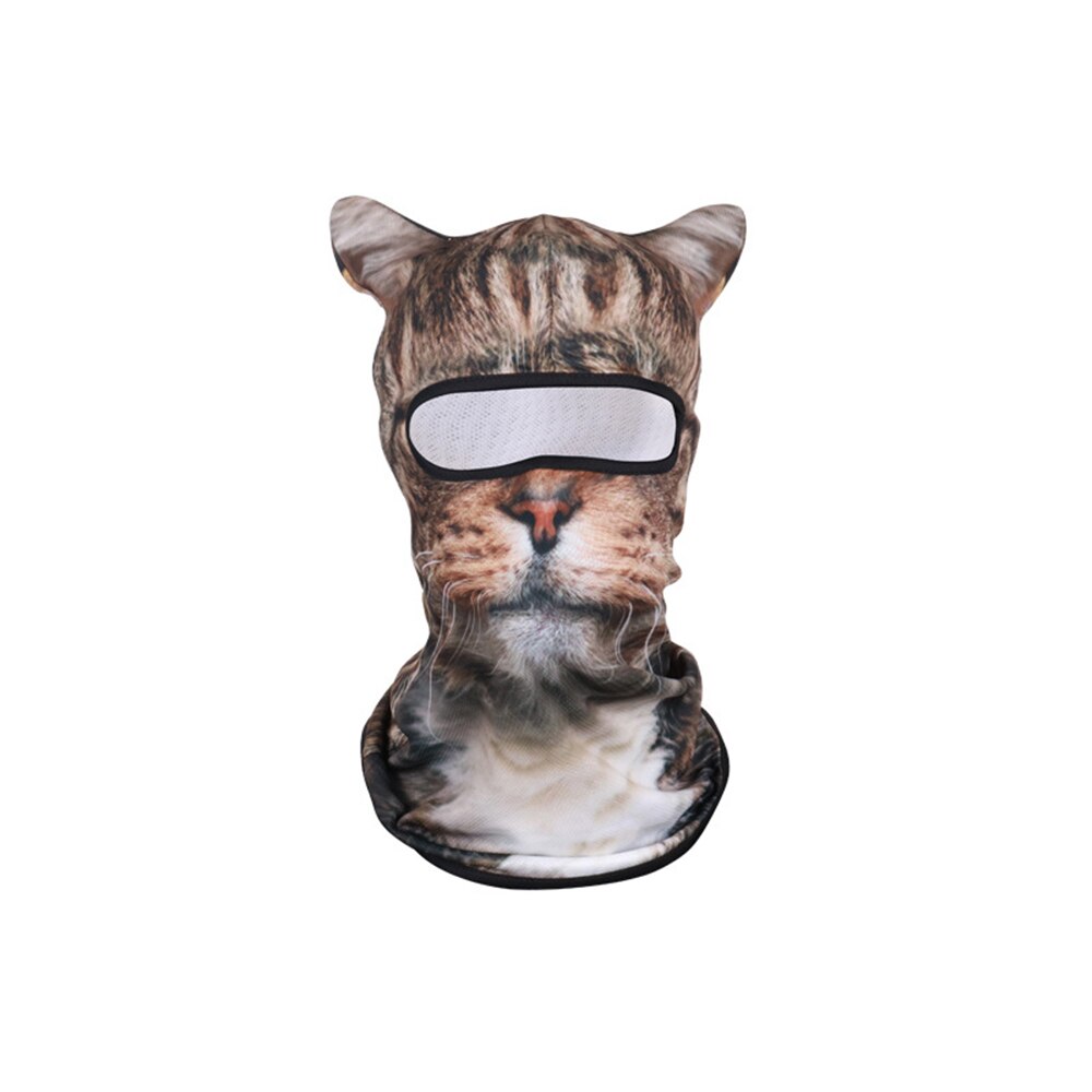 3D Animal Cat Dog Cute Animal Balaclava Windproof Skullies Beanie Cap Cool Hat Warmer Full Face Mask Neck Gaiter for Women Men: 14