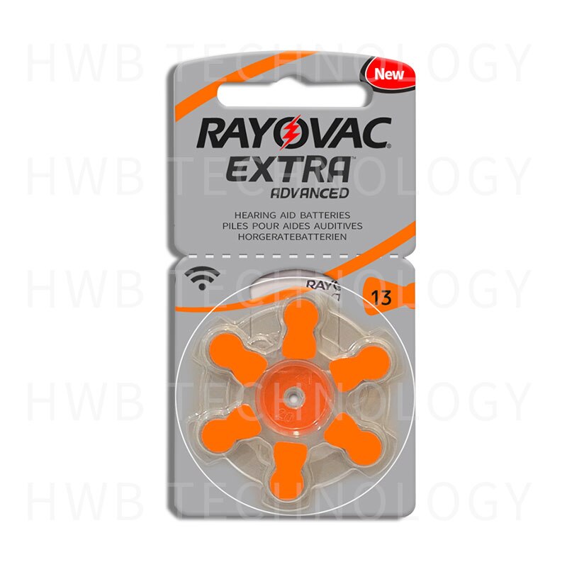 60x10 (kaart) rayovac extra Maat 13 a13 p13 PR48 Gehoorapparaat batterijen High Power Zink Air Cell Button Batterij voor AHO ITE hearin