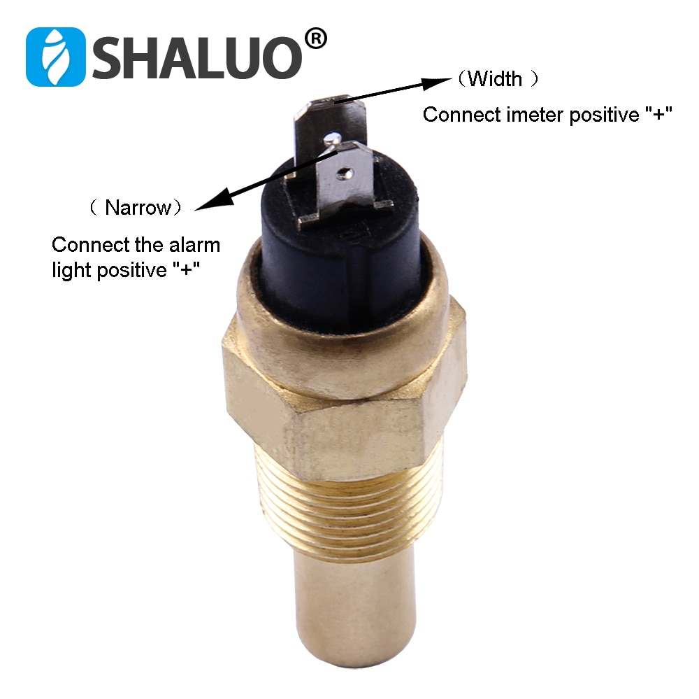 Universal diesel engine Water Temperature sensor 17mm screw VDO 3/8NPT brass generator part alarm electric liquid sensor 12v24v
