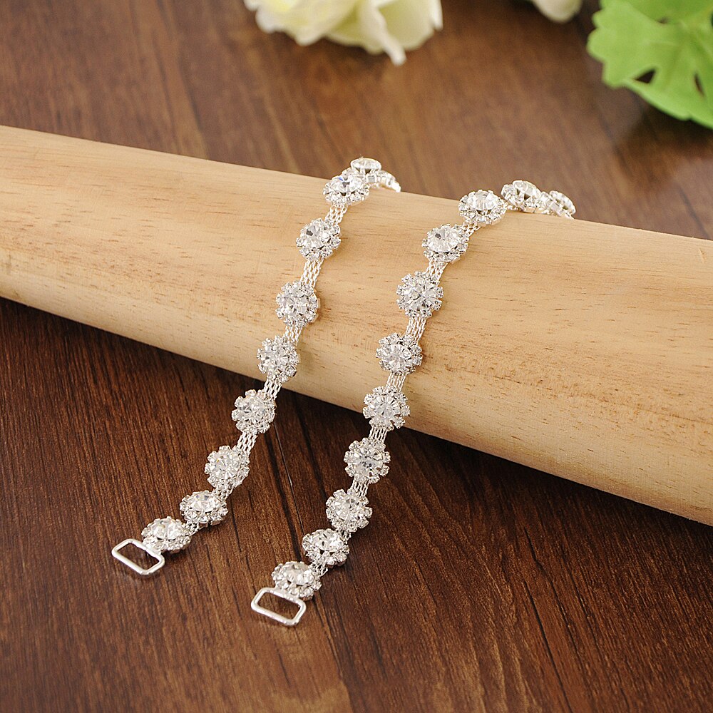 TRiXY S378 Shinny Thin Rhinestone Belt Wedding Belt Sash Silver Diamond Crystal Bridal Belt For Wedding Dress Wedding Decoration