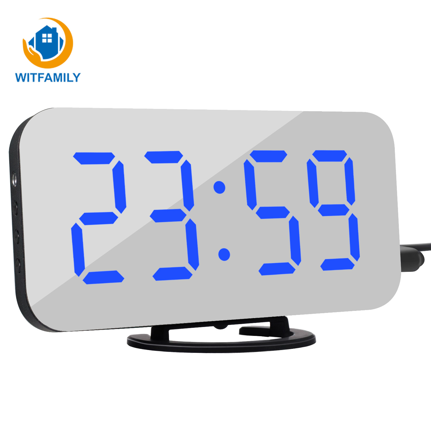 LED Voice Control Large Alarm Clock large number Display nixie Electronic Snooze Backlinght Desktop Digital Table Clocks Watch