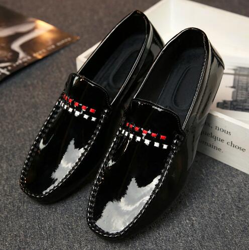 Tosjc man letvægts loafer fritidssko hvid farve slip-on blødt læder åndbart kørefodtøj til man 001