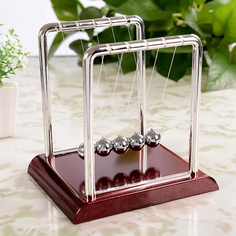 Newton's Cradle Balance Balls Physics Science Pendulum Ball Desk Ornaments Toy 40FP20: 01