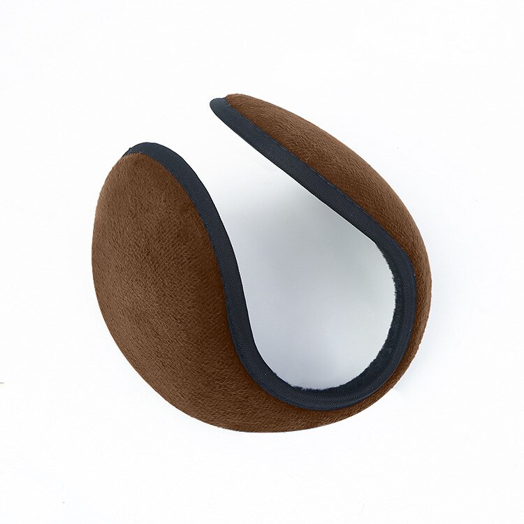 Winter Unisex Men and Women Fleece Warmer Earmuff Warm Plush Cloth Ear Muffs Soft Earmuffs Men's Winter Ear Cover Protector: Coffee